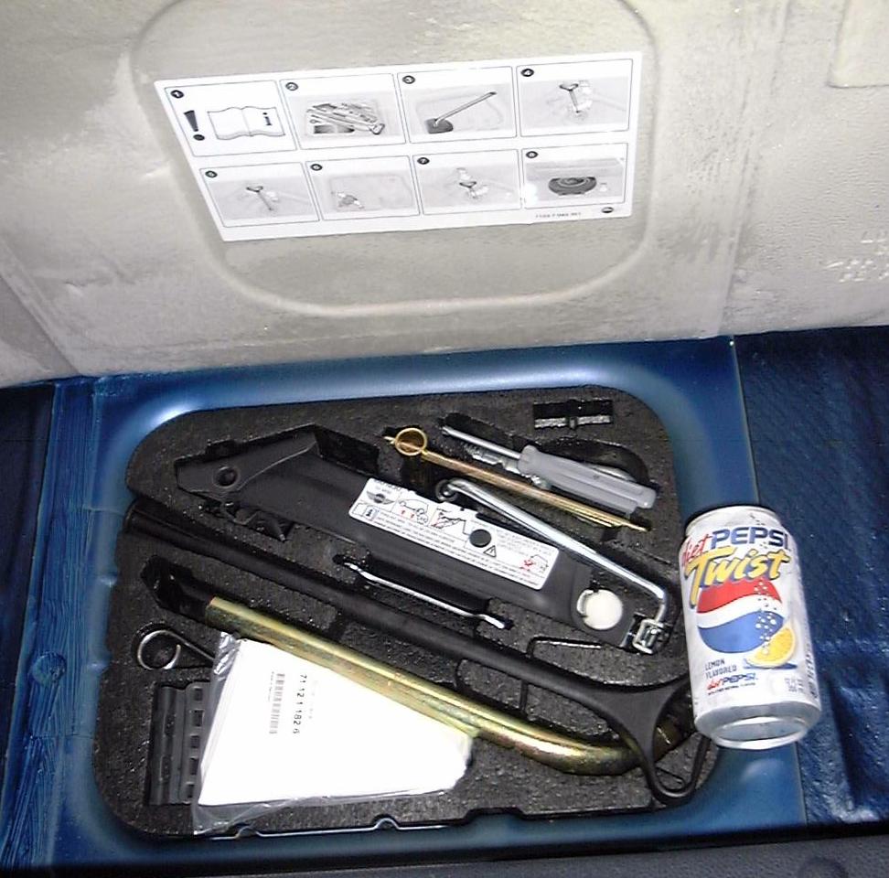 Spare tire on MINI Cooper