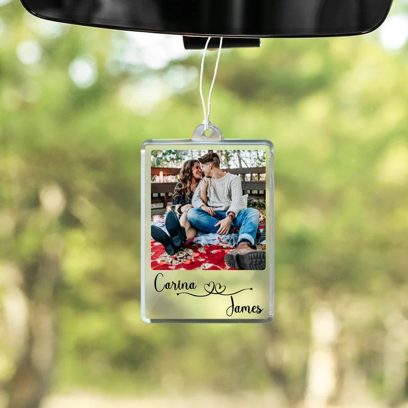 Personalized Hanging Car Photo Frames