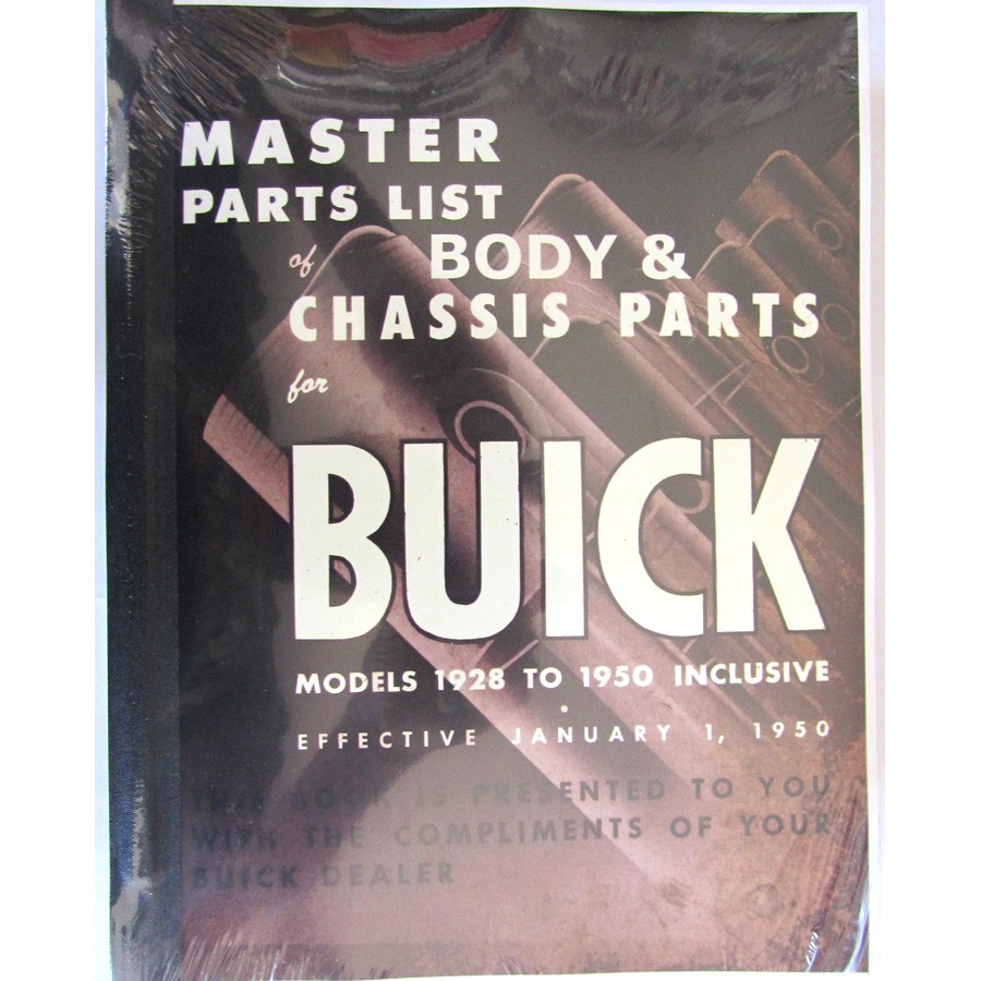 19281950 Buick Master Parts Chassis & Body Book . PB280 Bob's