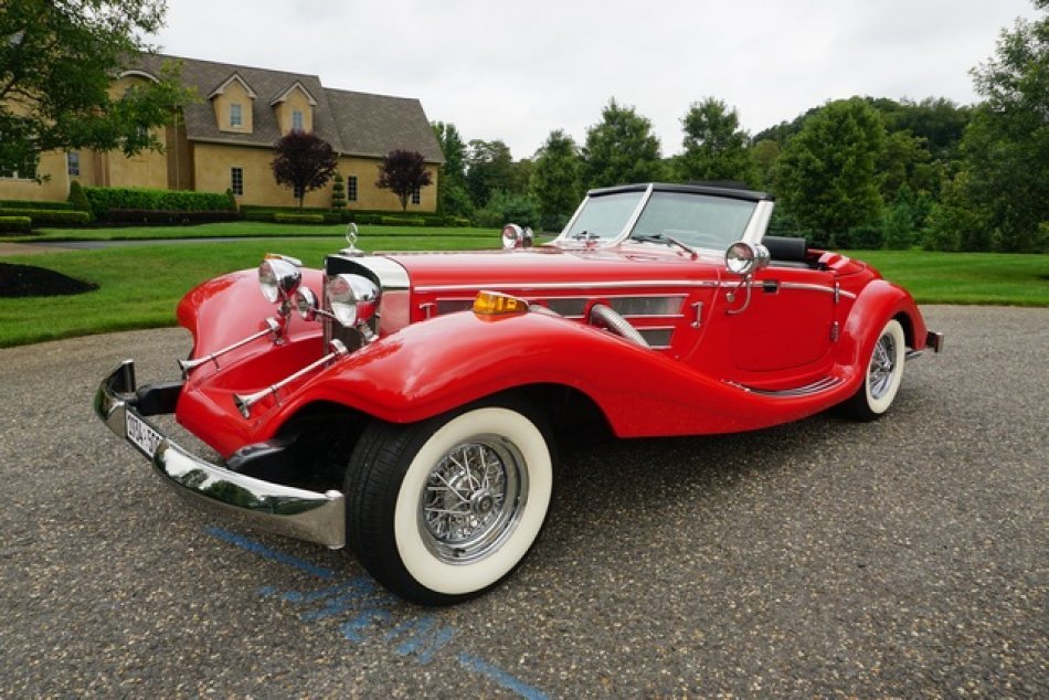 1934 Mercedes 500k "Heritage" Special Roadster replica. built in 1992 & titled as a 1992 Classic