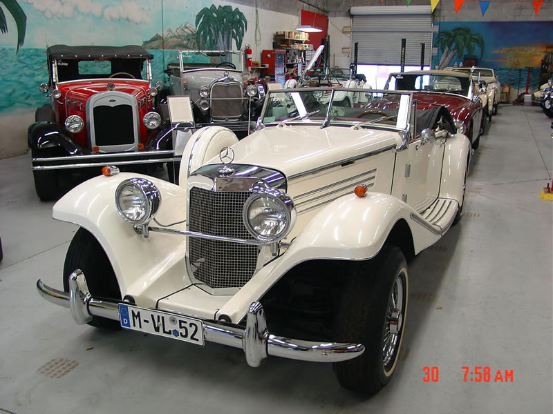1936 Mercedes 500K "Marlene" replica,from Classic Roadsters in Fargo,ND