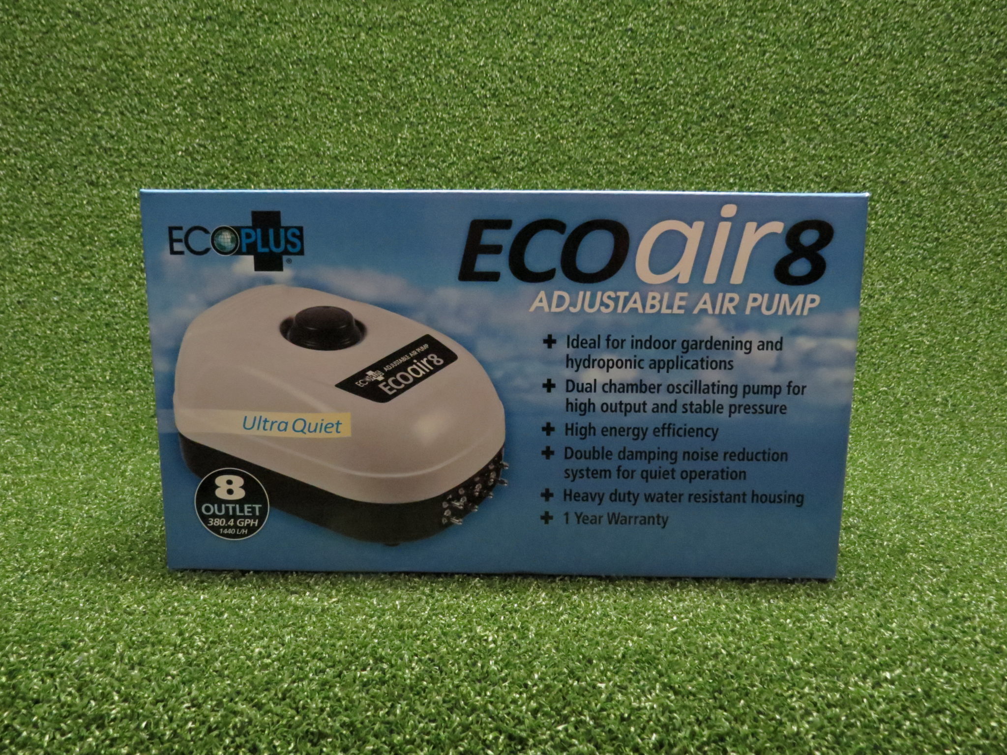 Eco Plus Eco Air 8 Adjustable Air Pump Bob's Grow Mart