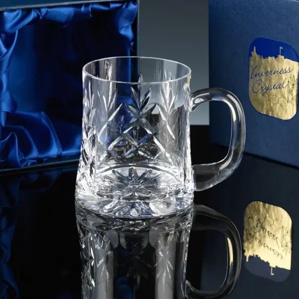 1/2 Pint Crystal Personalised Glass Tankard Fully Customised