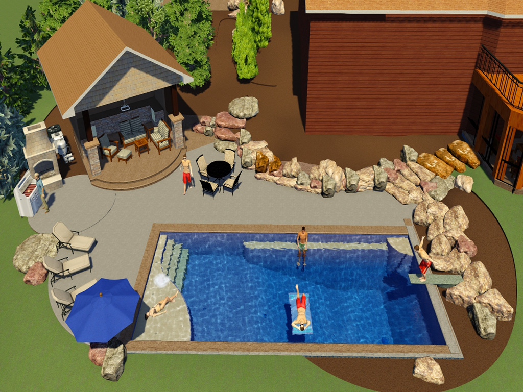 Final Swimming Pool Layout Bob's Pool Builders, Inc