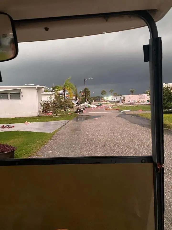 Rogue tornado damages Gasparilla Marina, Gasparilla Mobile Home Park