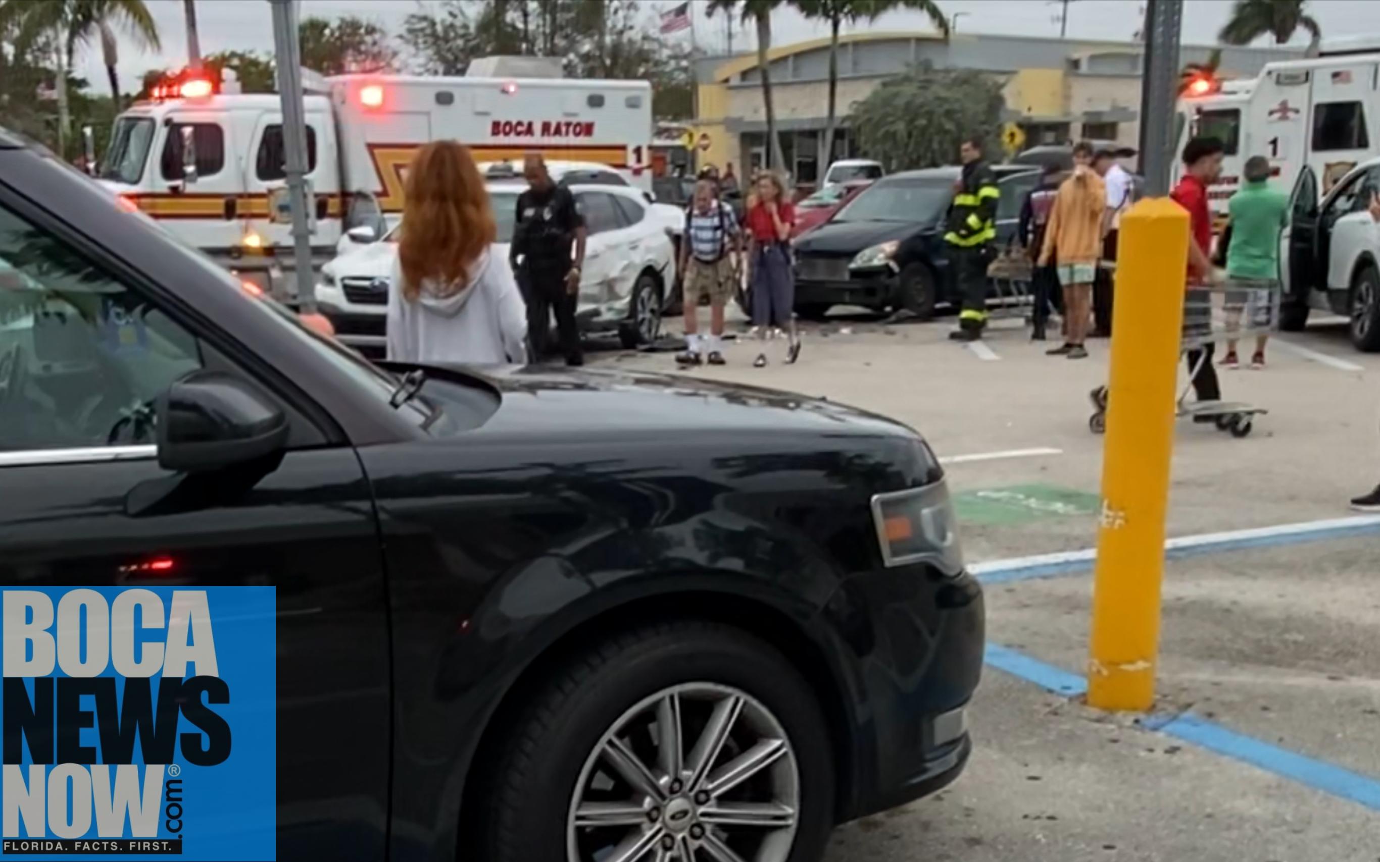 Fifth Avenue Shops Boca Raton Scene Of MultiCar Crash