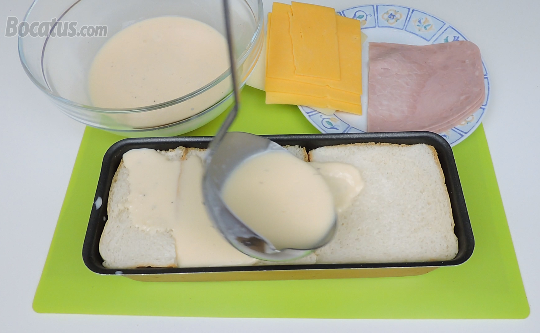 Pudin salado de Jamón y Queso (con extra de queso!!)