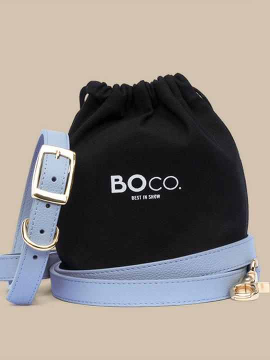 Designer Leather Baby Blue Dog Collars Australia Shop With BOco