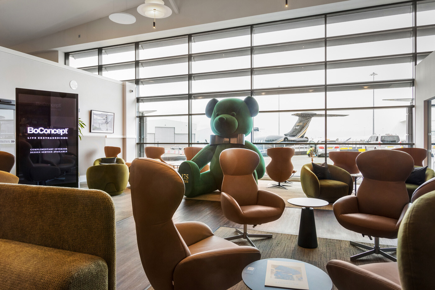 Modern Heritage Design takes flight at Harrods Aviation, Luton