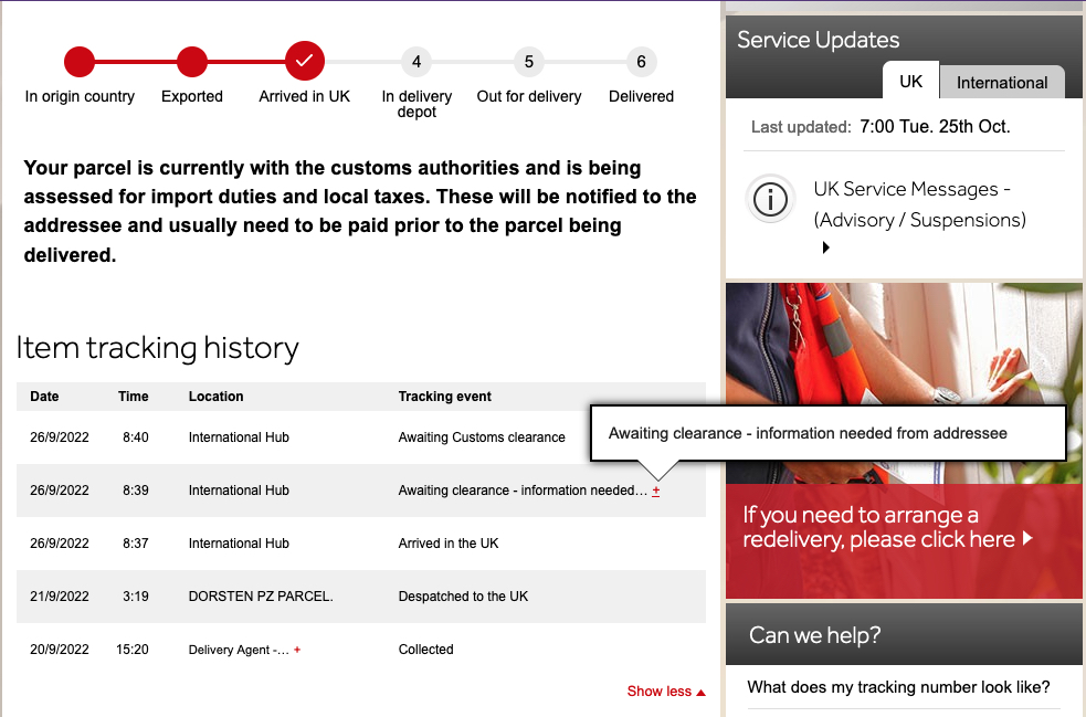 Post and Shipping and Customs, Oh My!! Blackwell Original Drums