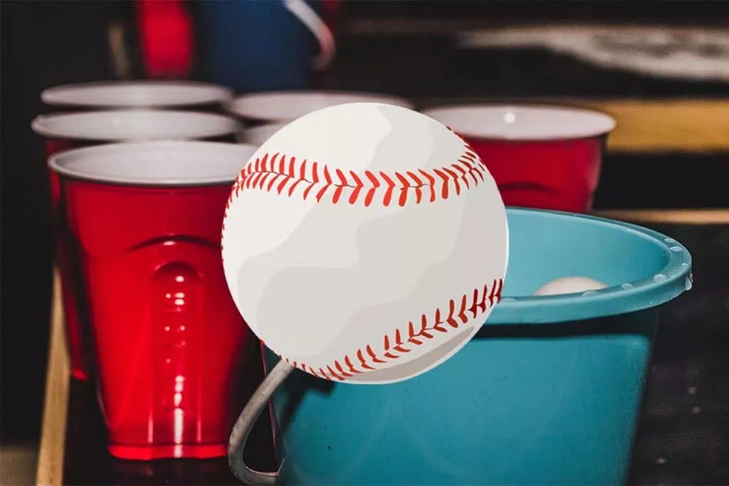 How to Play the Baseball Drinking Game Beer Pong + Flip Cup!