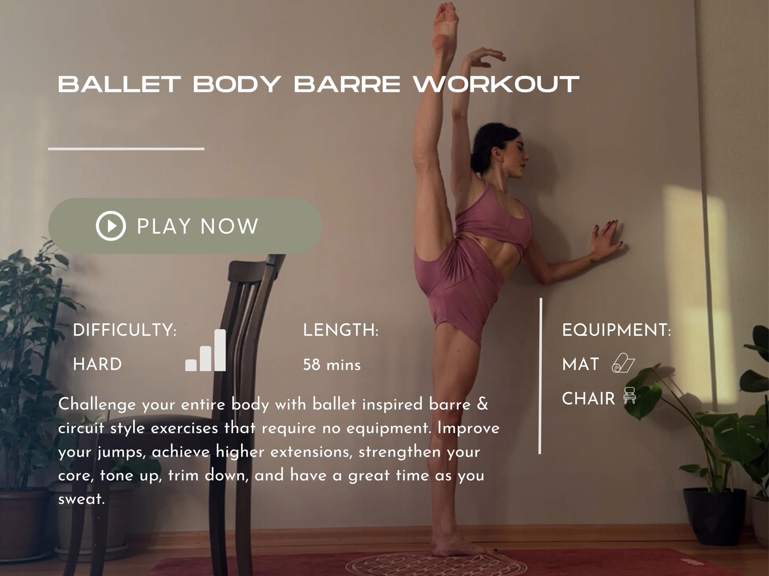 Ballet Body Barre Workout Bodhicore