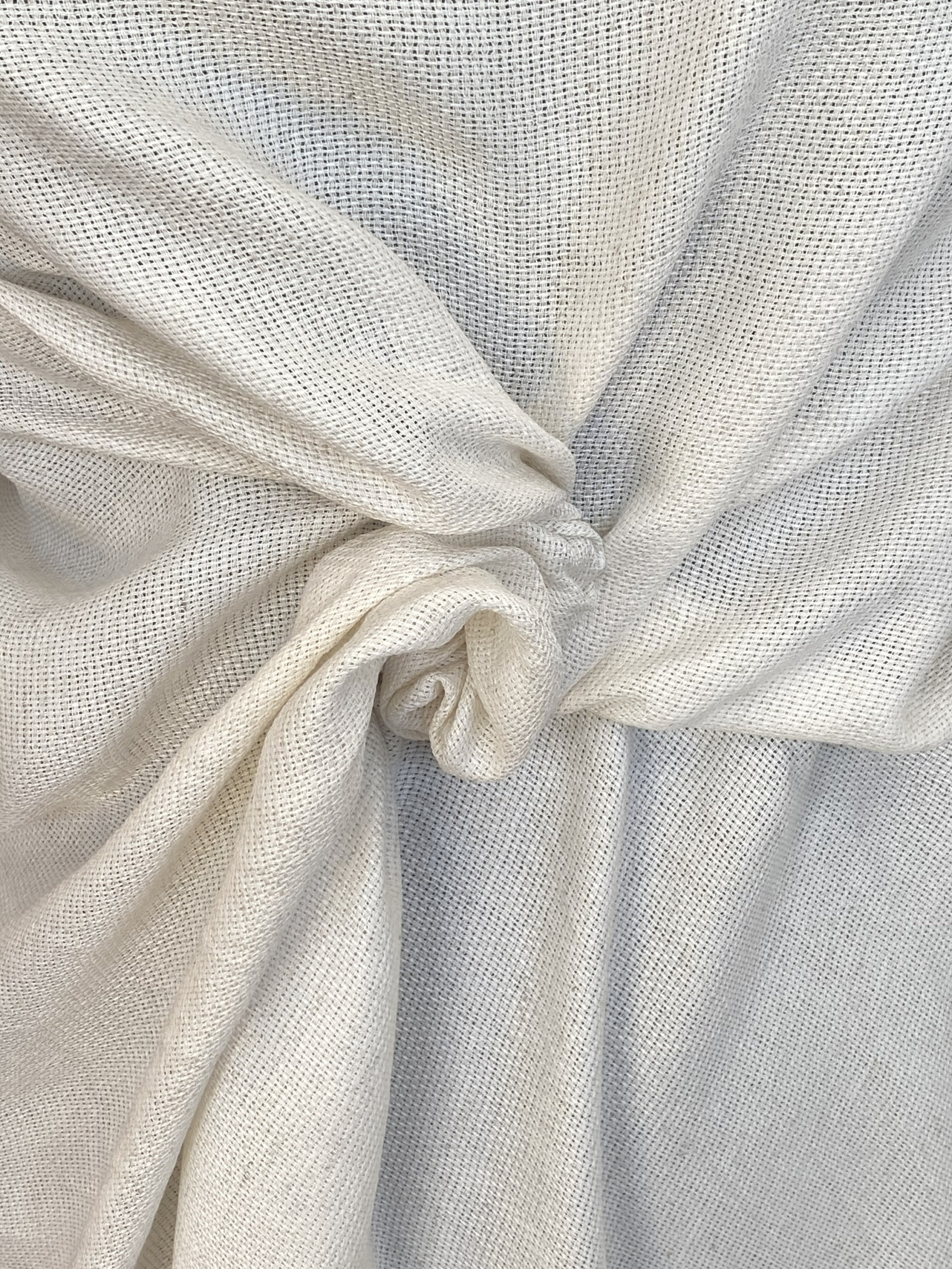 Gauze type fabric viscose linen natural colour Bodikian Textiles