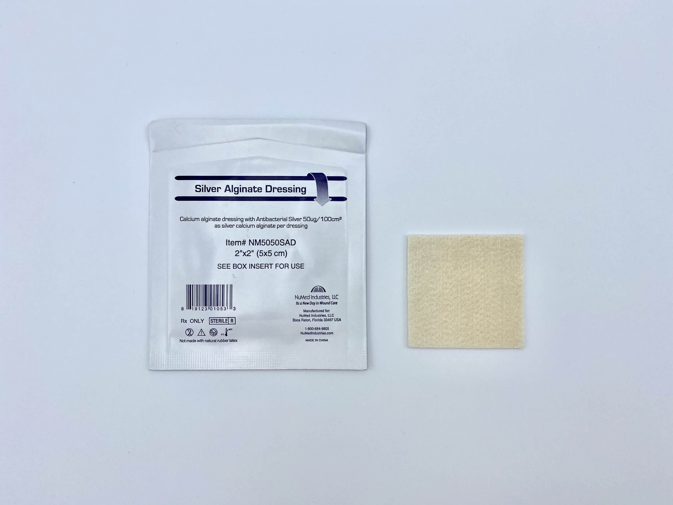 Calcium Alginate with Silver 2x2 (10 ct.) BODYARMOR MEDICAL SUPPLIES