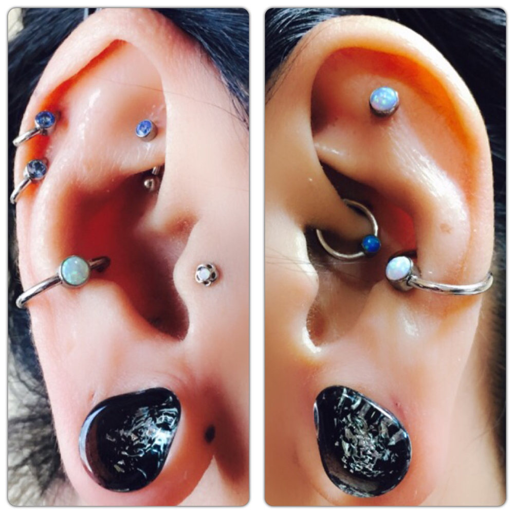 Glasswear Studios Galaxy Teardrop Plugs Gauges