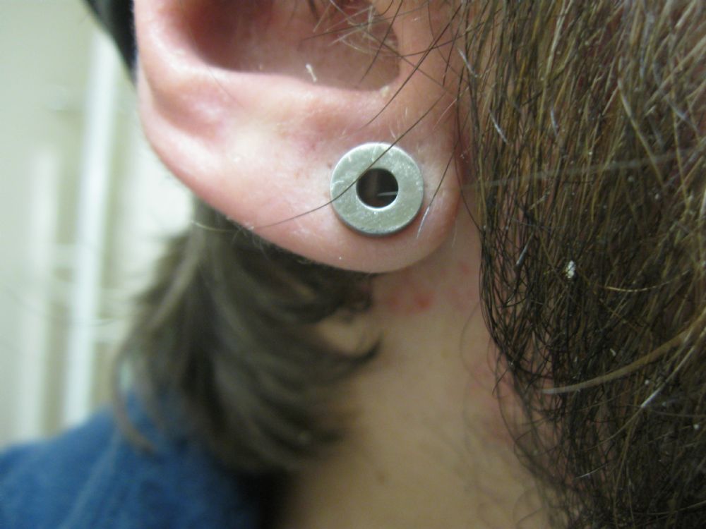 Steel Flesh Tunnel Eyelet Gauges