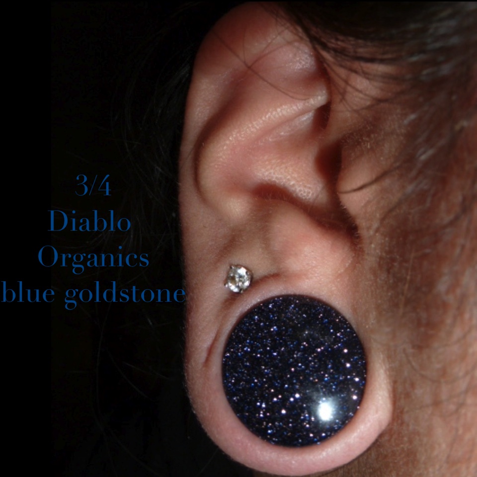 Blue Goldstone Plug