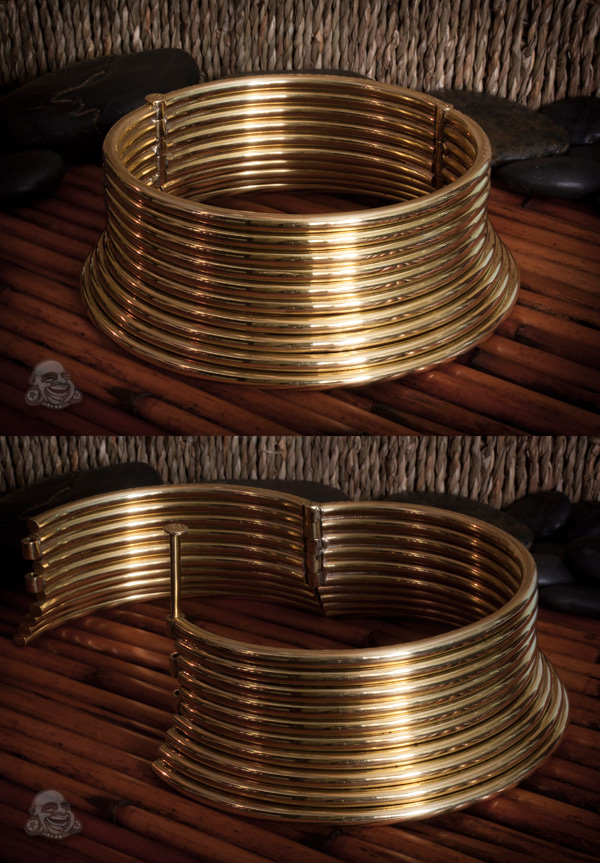 Brass Karen Coil Necklace