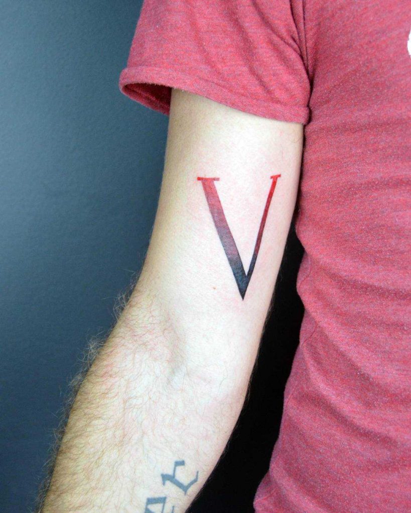 65 Amazing V Letter Tattoo Designs and Ideas Body Art Guru