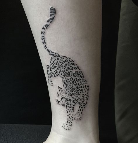 18+ Stunning Leopard Tattoos With Meanings - Body Art Guru 490_x_472_jpg