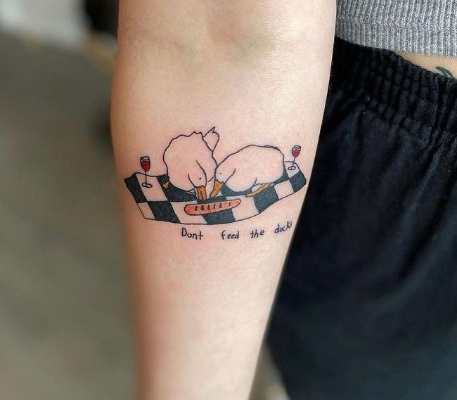 50+ Duck Tattoos With Meanings - Body Art Guru 569_x_650_jpg