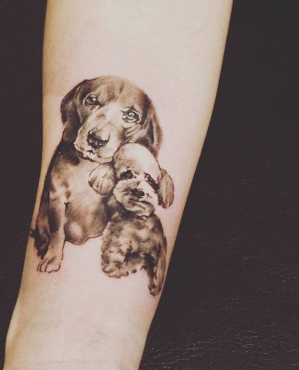 40+ Amazing Beagle Tattoos With Meanings - Body Art Guru 744_x_600_jpg