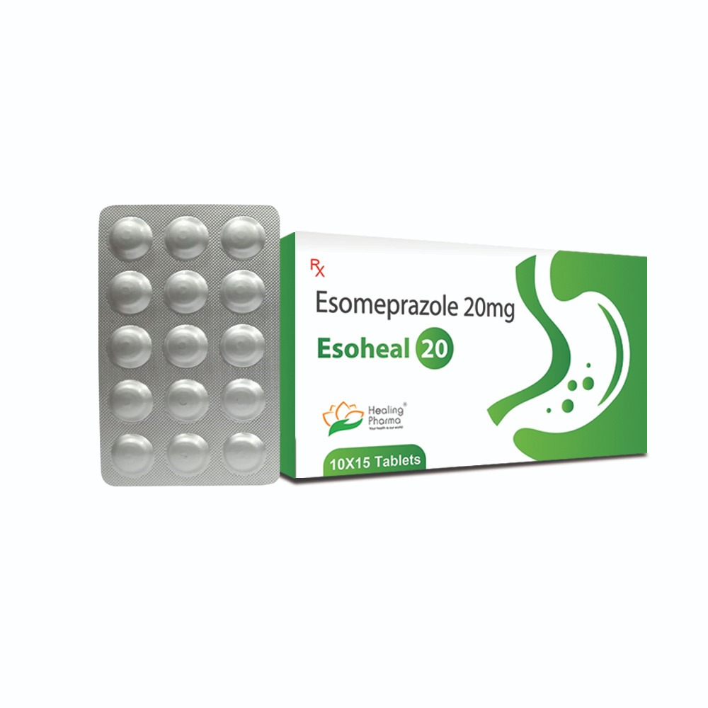 Esomeprazole 20mg (Esoheal 20) 15 Tablets Body Builders Pharmacy