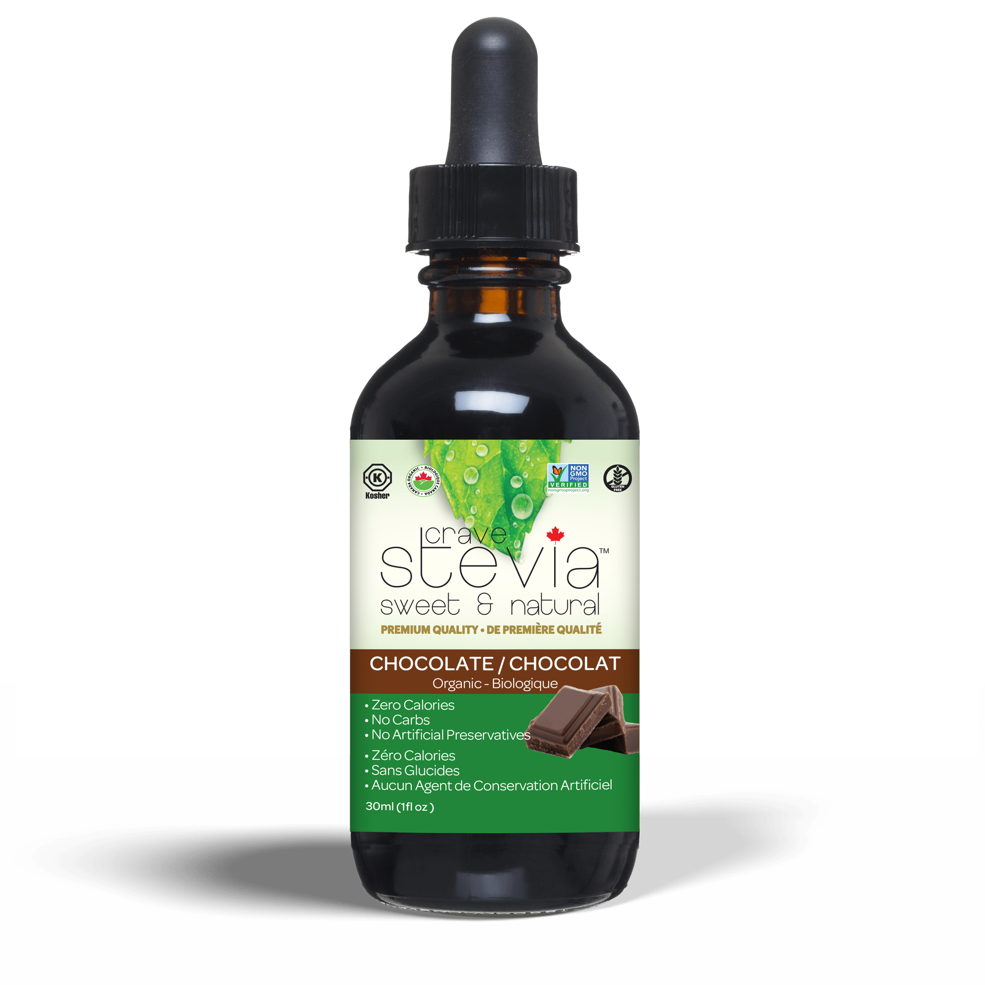 Chocolate Liquid Drops Stevia Bodycrafters