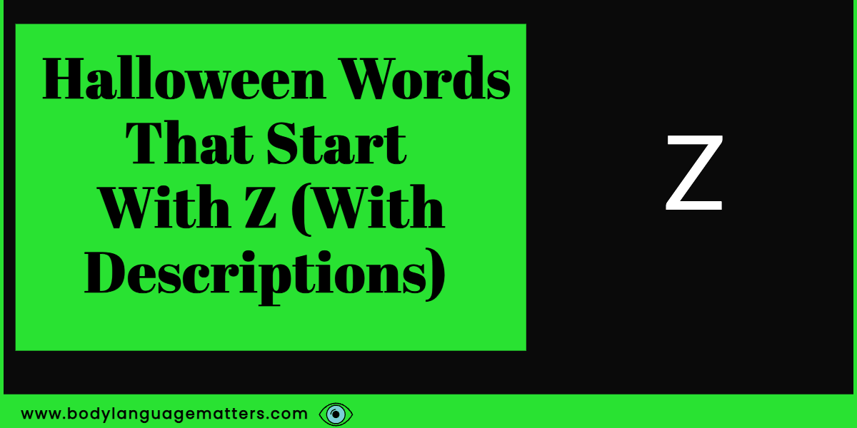 Halloween Words That Start With Z (With Definition)