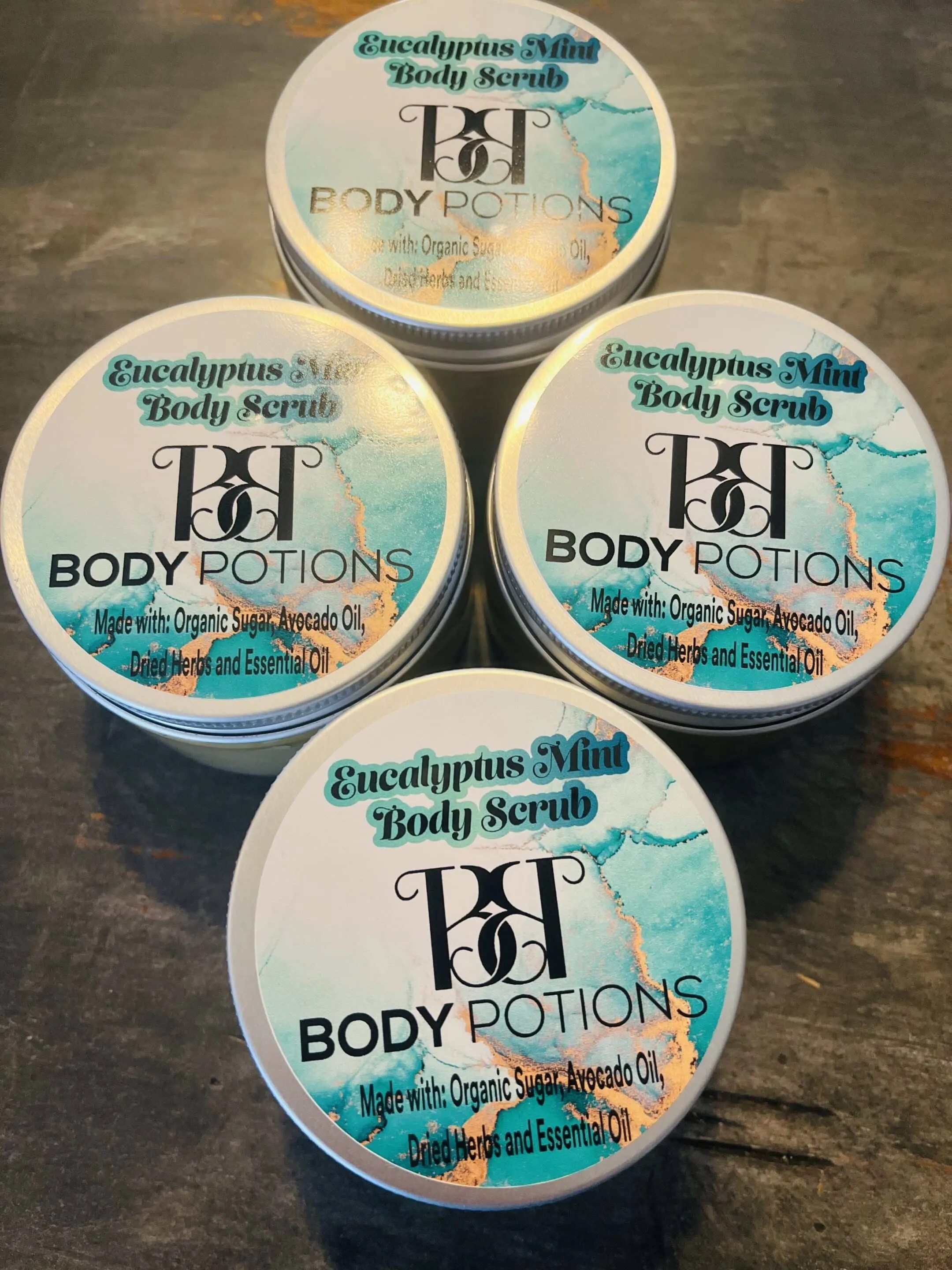 Natural Stress Relief with Organic Eucalyptus Mint Body Scrub