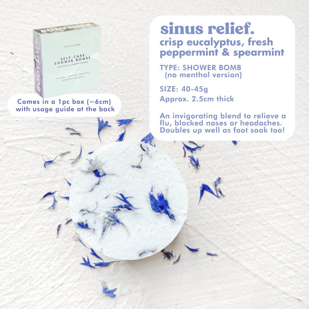 Sinus Relief Shower Steamers by Bodyslick BODYSLICK