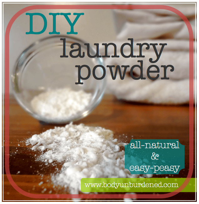 DIY allnatural laundry powder Body Unburdened