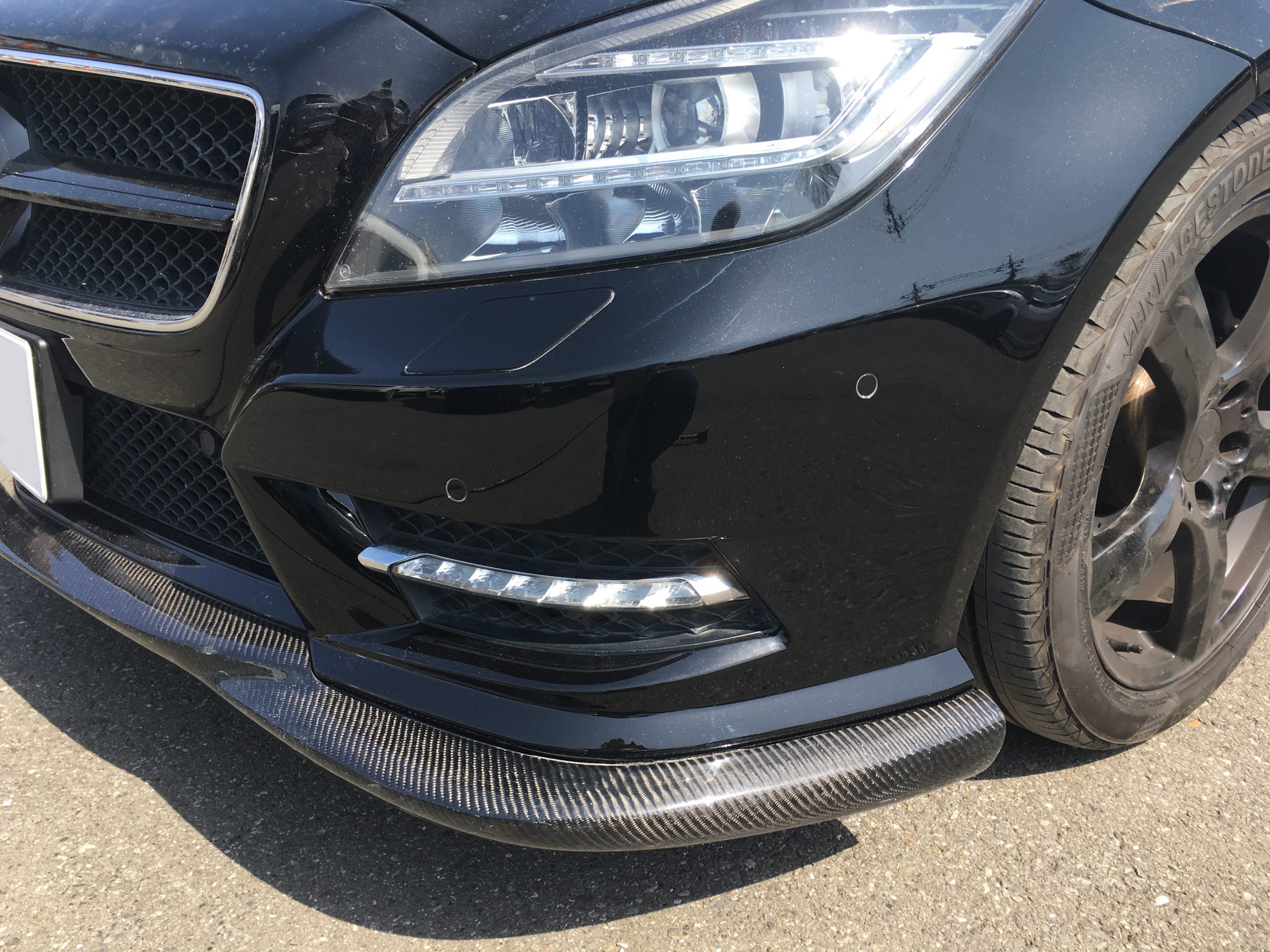 メルセデス ベンツ：CLA AMGフロントバンパー修復│車カスタムショップBODY WORKK