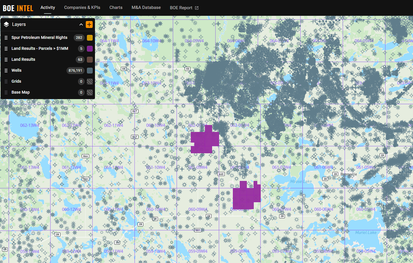 June 12th Alberta Crown Land Sale totals 17.1 MM interesting parcels sold include land