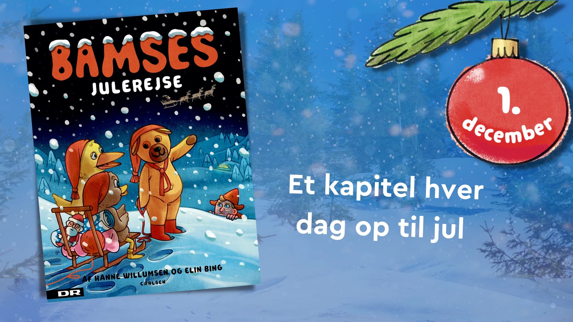Bamses julerejse som højtlæsningsjulekalender