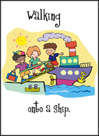 Prepositions Of Movement Flashcard Game