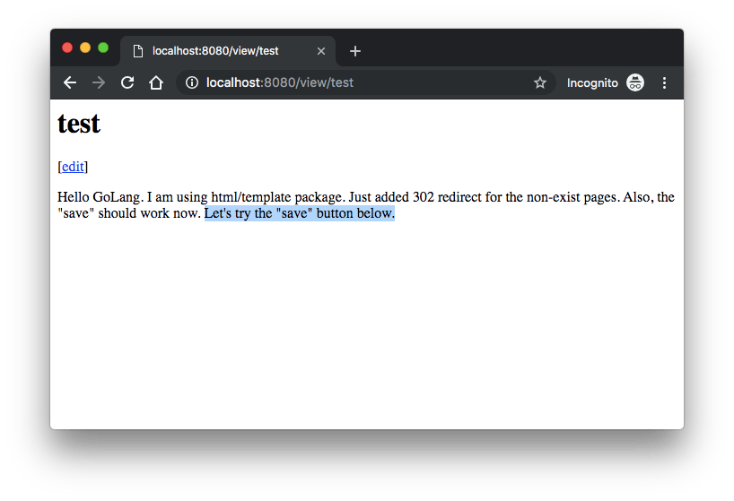 GoLang Tutorial Web Application Part 4 (Handling nonexistent pages