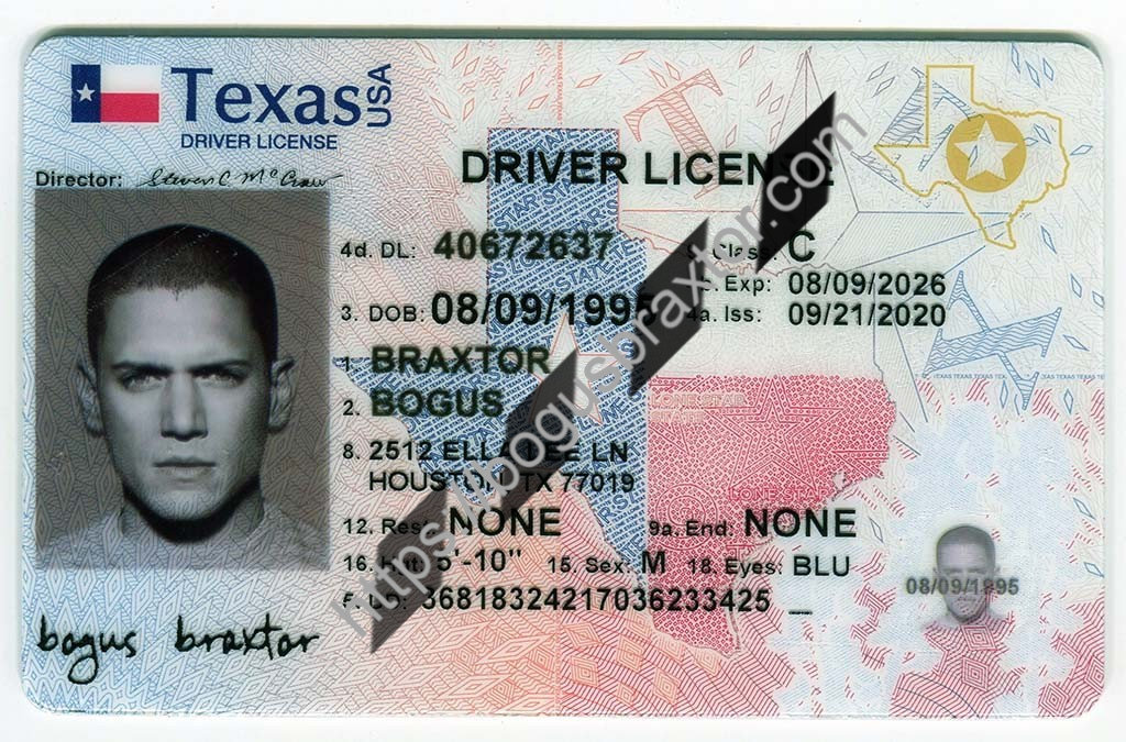 Texas Fake ID Bogusbraxtor