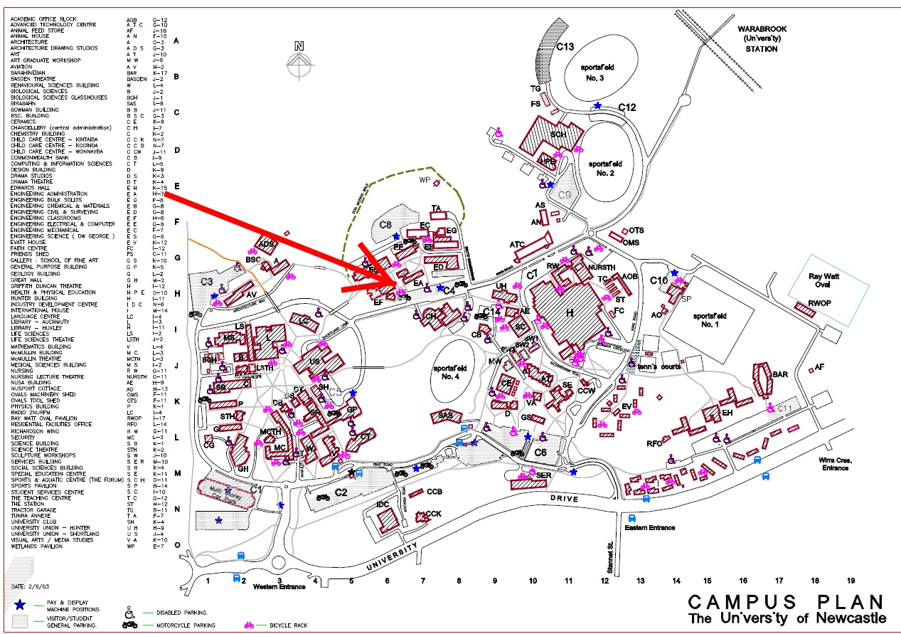 University Of Newcastle Map Gadgets 2018