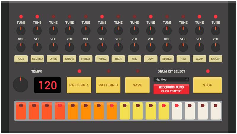 Fun webbased drum machine Boing Boing