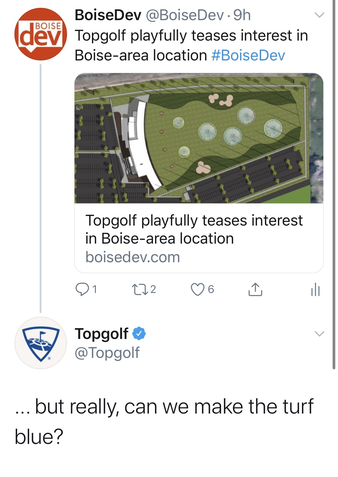 Topgolf teases interest in Boise, ID area golf entertainment venue