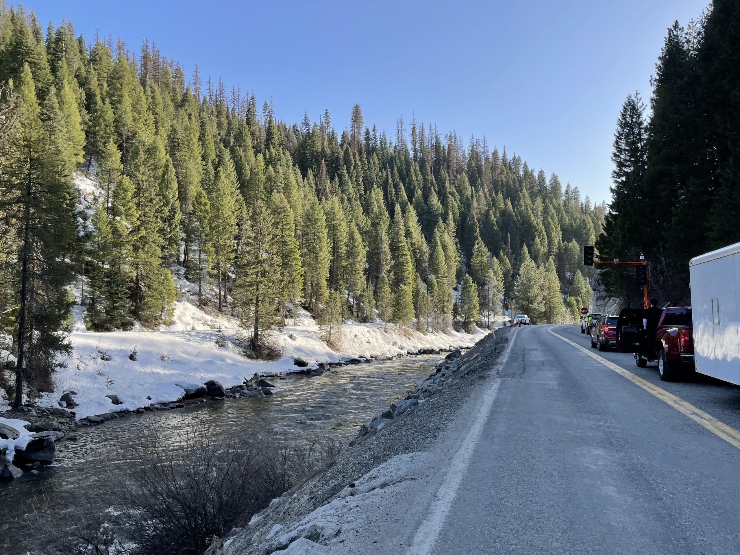 Highway 55 construction near Smiths Ferry suspended for winter