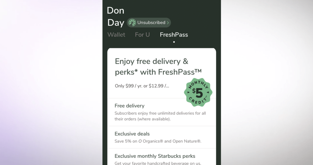 Albertsons FreshPass rolls out membership delivery program