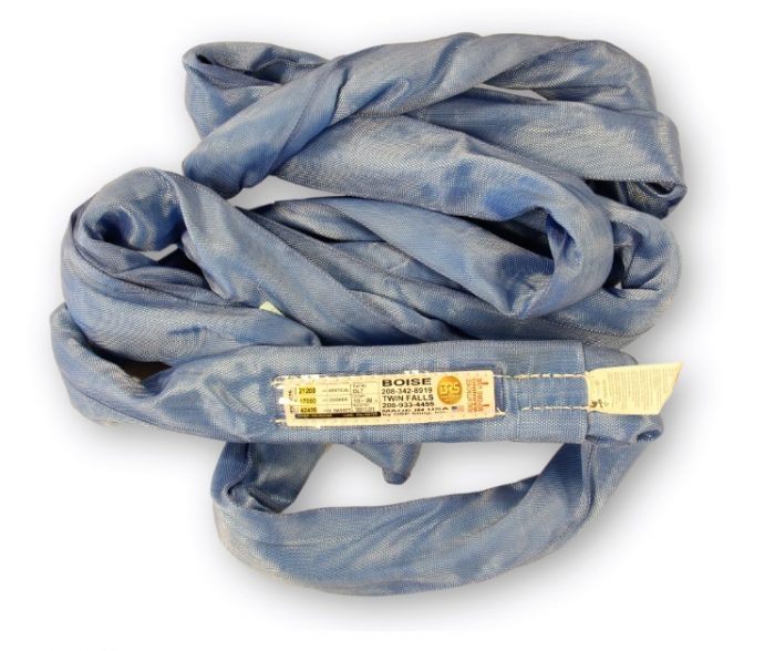 Poly Round Sling OL7 Blue Boise Rigging Supply