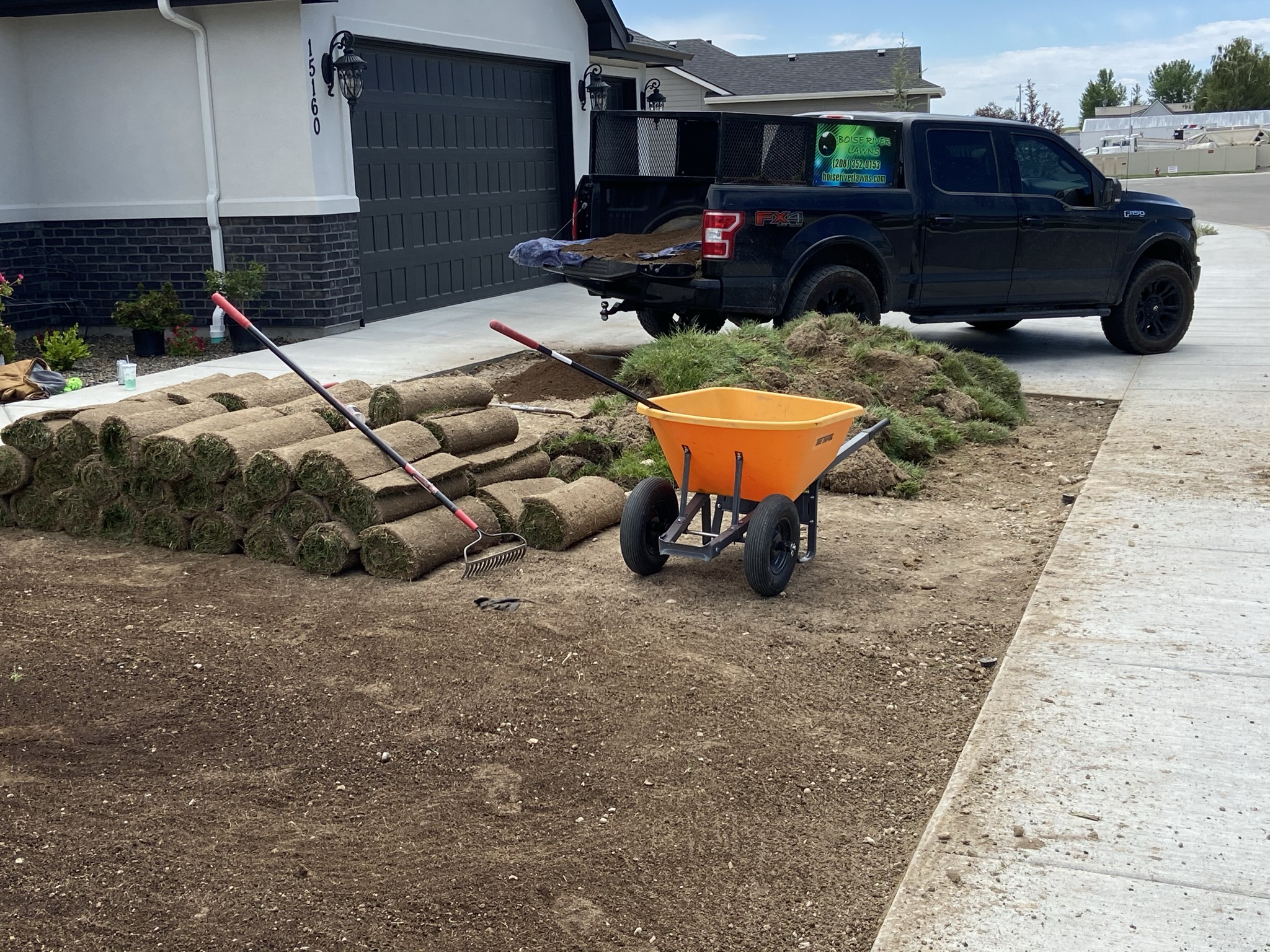 Sod & Landscape Install Boise River Lawns
