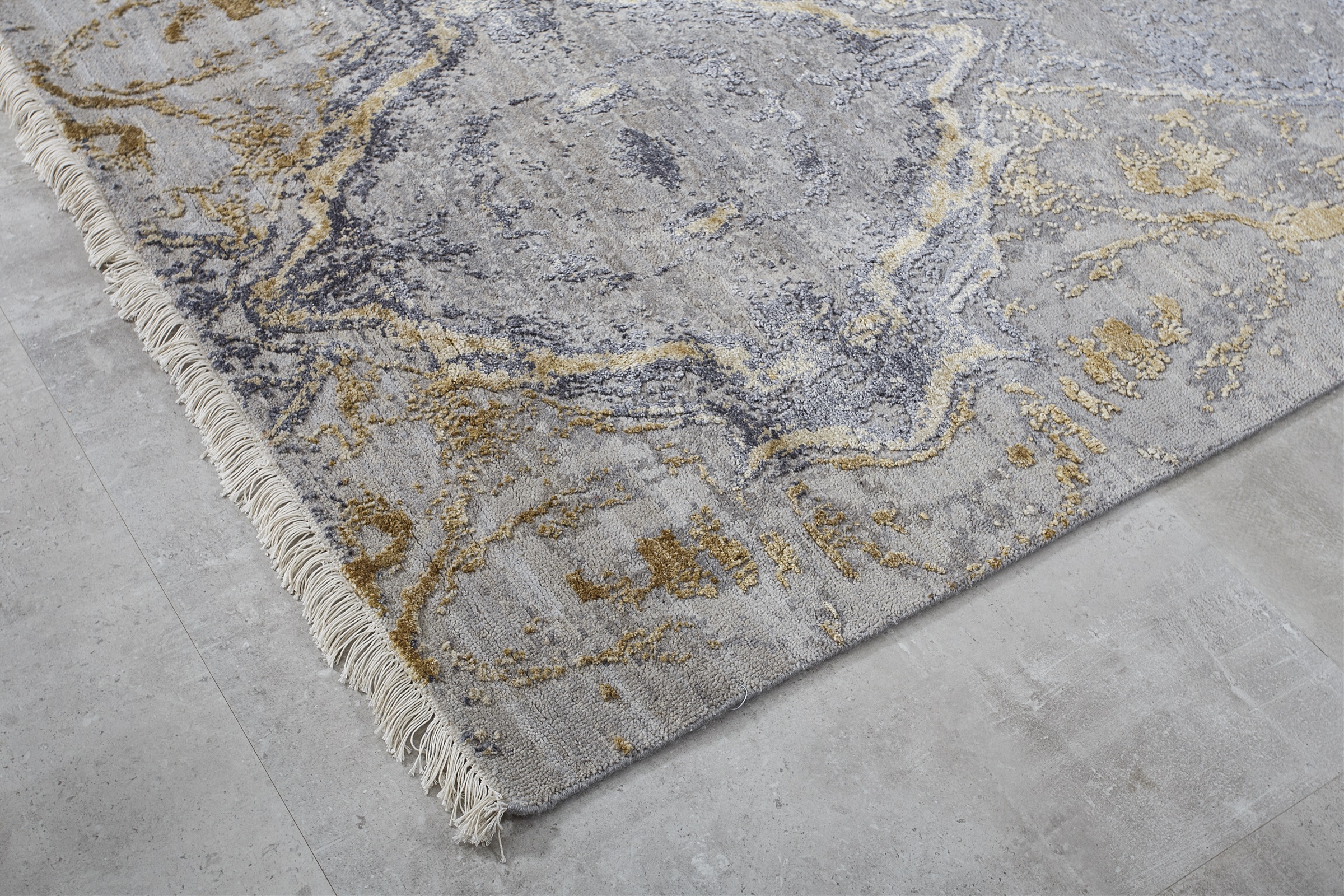 CANTERBURY SILK P7335 GREY Bokara Reserved Designer Rugs (732