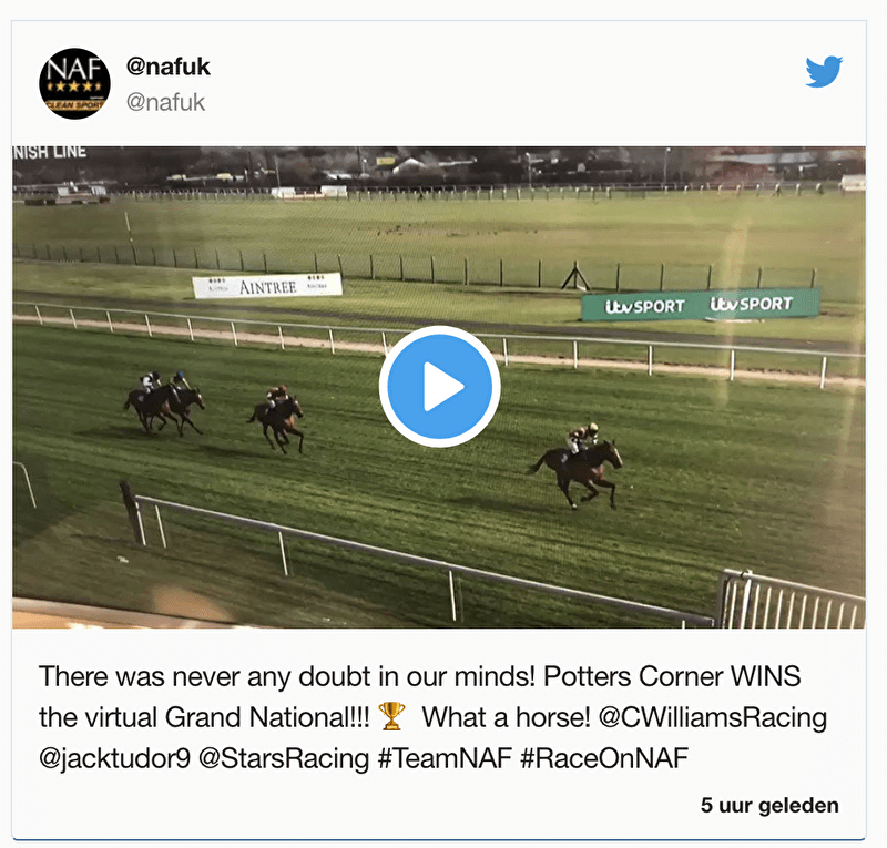 Potters Corner wint virtuele Grand National • Bokt.nl