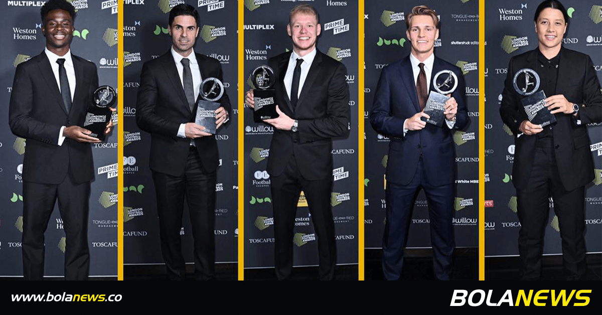 Arsenal dominates at the 2023 London Football Awards Bolanews