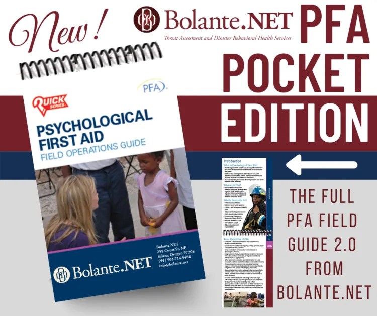 PSYCHOLOGICAL FIRST AID FIELD OPERATIONS GUIDE POCKET EDITION