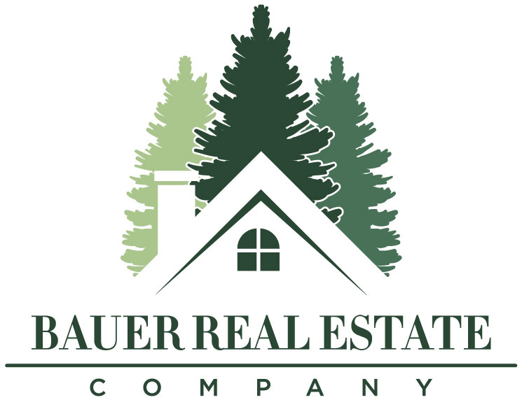 Bauer Real Estate Company Logo Bold Print Design Studio